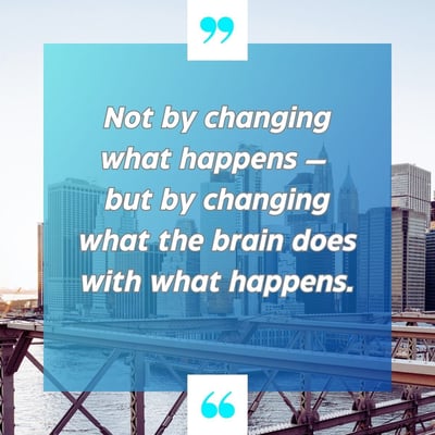 Not by changing what happens