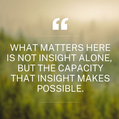 What matters here is not insight alone